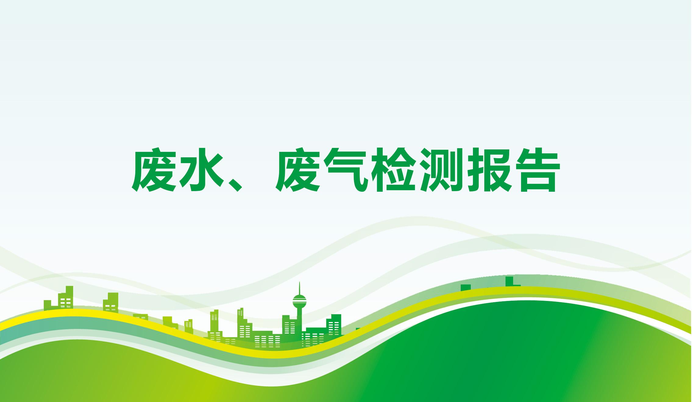 廢水、廢氣檢測(cè)報(bào)告-海星